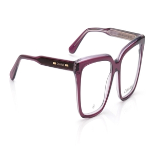 Image 2 of Purple Square Eyeglasses for Women from Calvin Klein Available at Titan Eye+