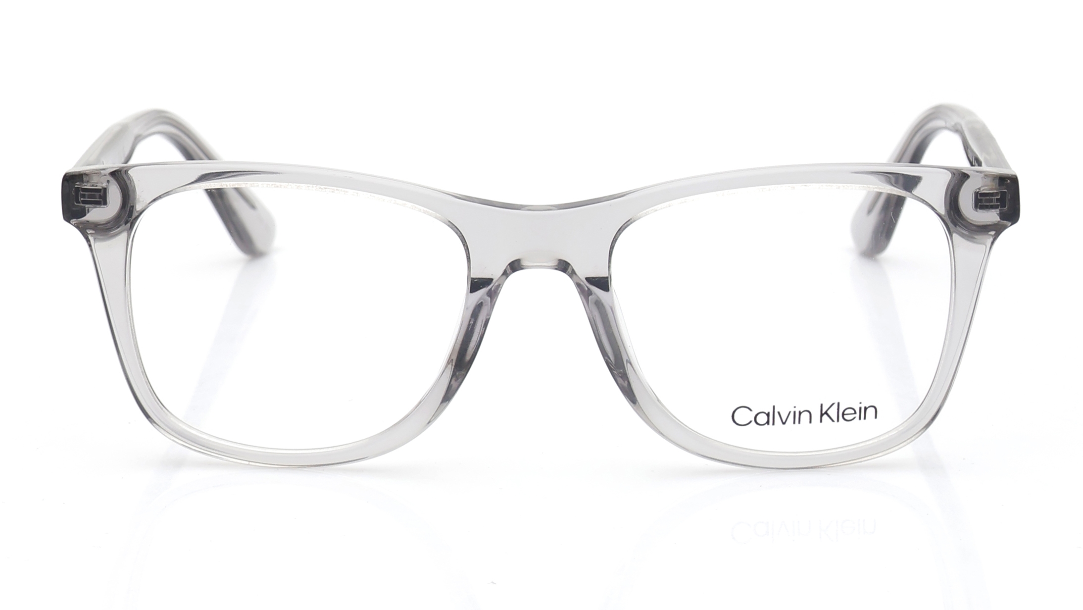 Image 1 of Crystal Square Eyeglasses for Men from Calvin Klein Available at Titan Eye+