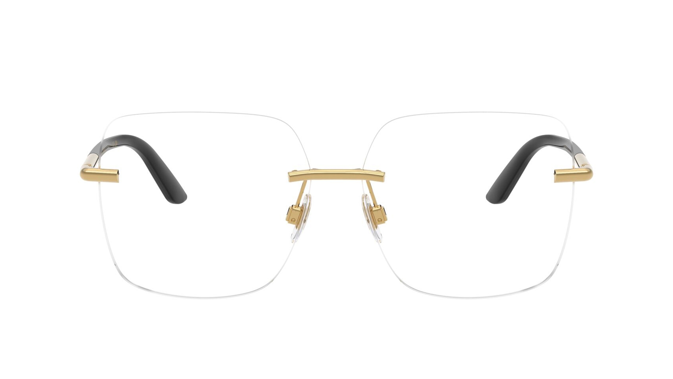 Image 1 of Gold Square Eyeglasses for Women from Dolce And Gabbana Available at Titan Eye+