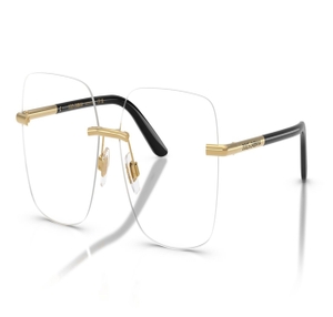 Image 2 of Gold Square Eyeglasses for Women from Dolce And Gabbana Available at Titan Eye+