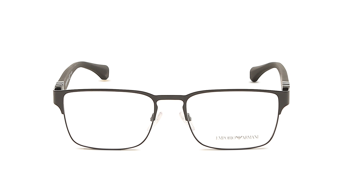 Image 1 of Black Square Eyeglasses for Men from Emporio Armani Available at Titan Eye+