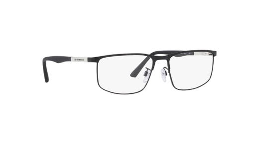 Image 2 of Black Square Eyeglasses for Men from Emporio Armani Available at Titan Eye+