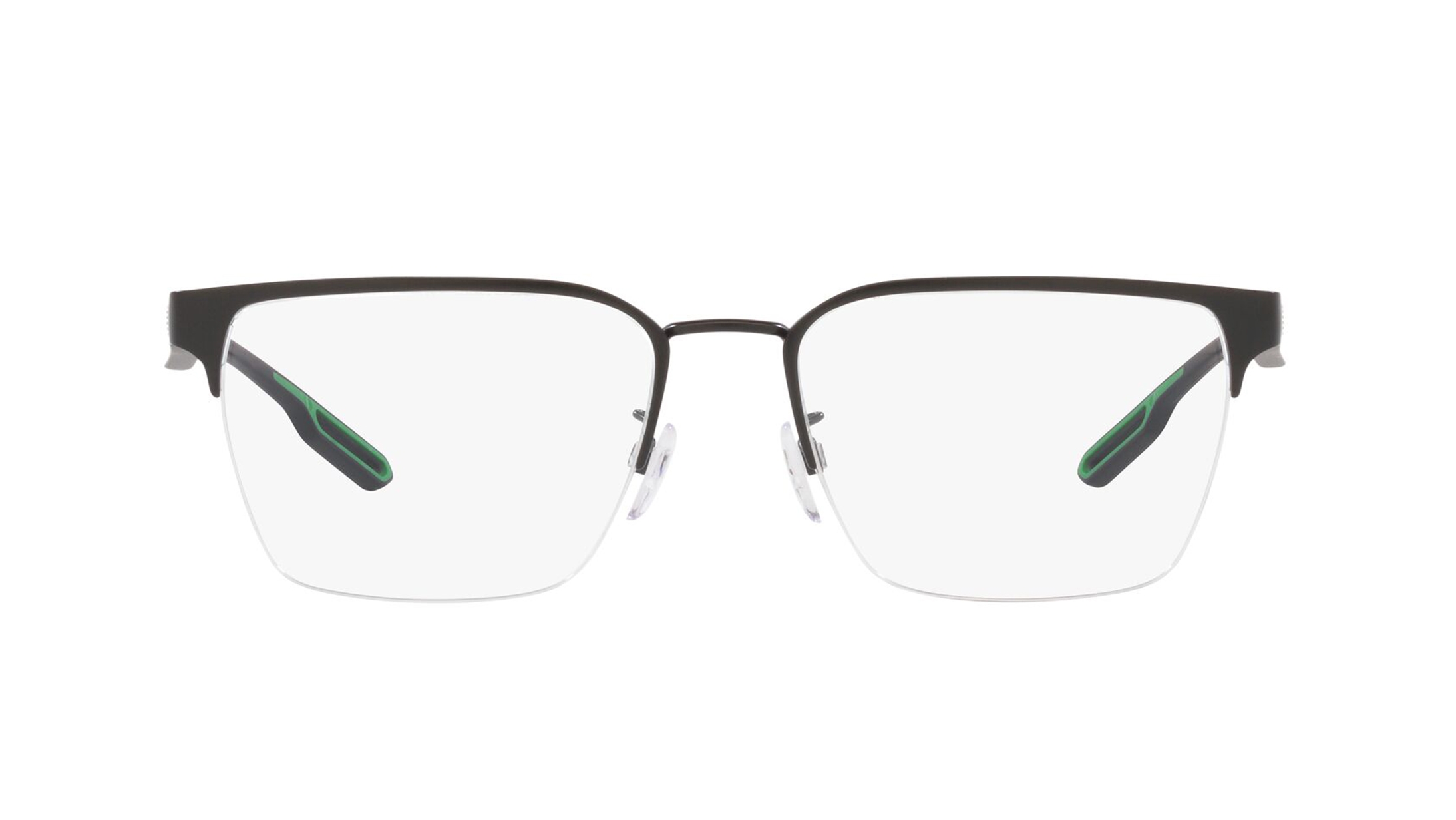 Image 1 of Black Square Eyeglasses for Men from Emporio Armani Available at Titan Eye+