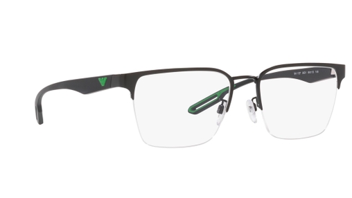 Image 2 of Black Square Eyeglasses for Men from Emporio Armani Available at Titan Eye+