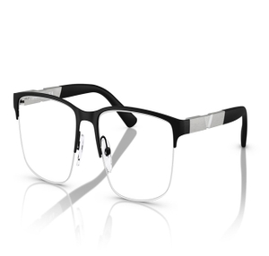 Image 2 of Black Rectangle Eyeglasses for Men from Emporio Armani Available at Titan Eye+