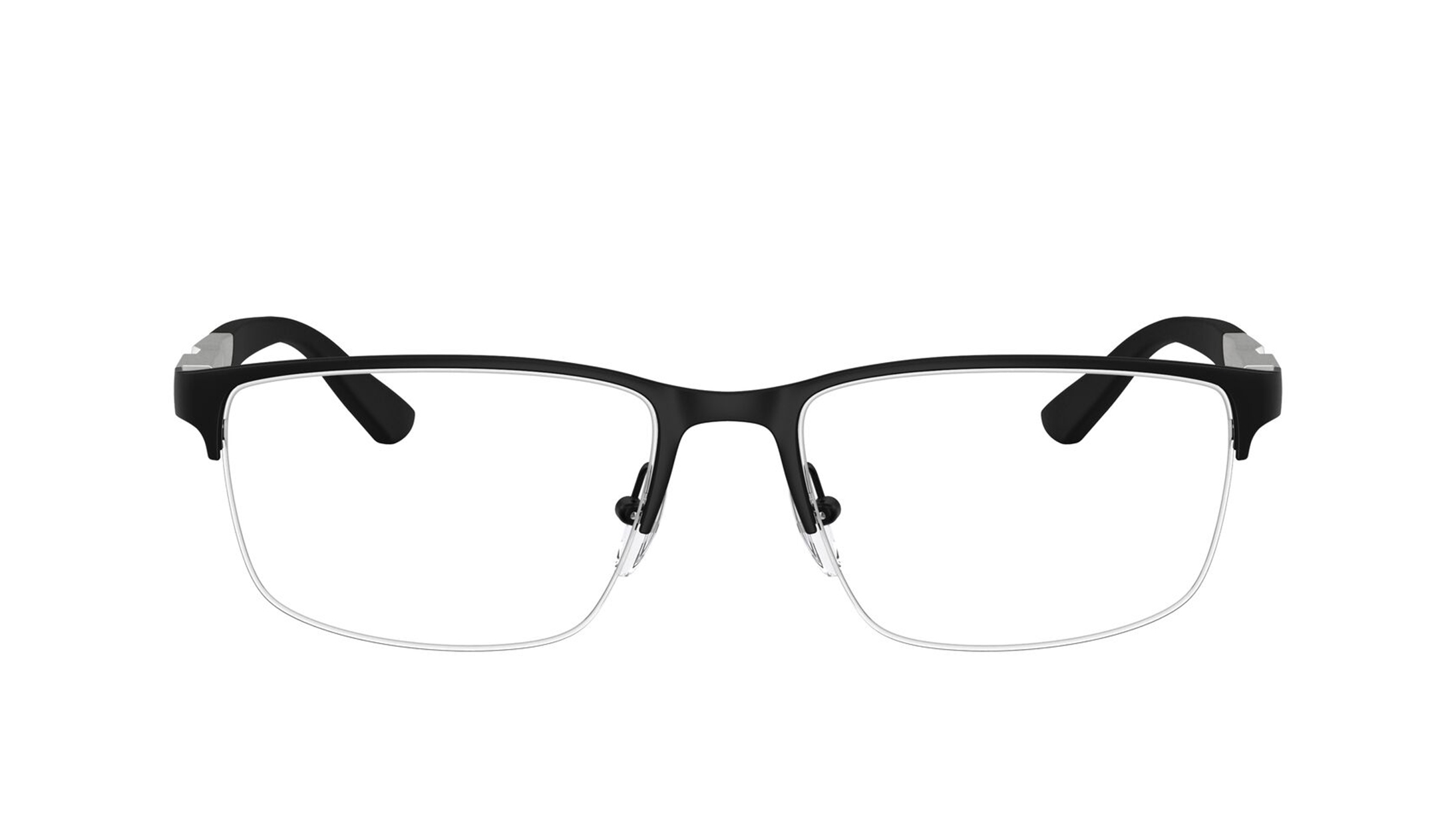Image 1 of Black Rectangle Eyeglasses for Men from Emporio Armani Available at Titan Eye+