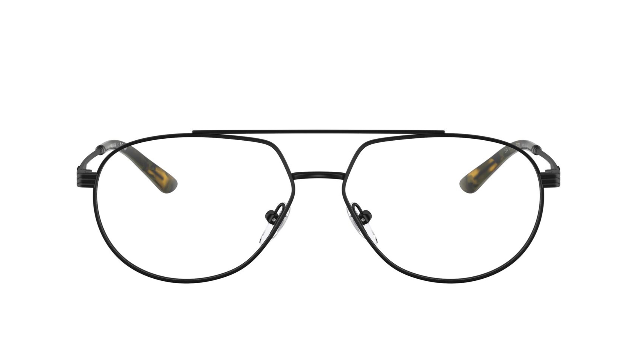 Image 1 of Black Aviator Eyeglasses for Men from Emporio Armani Available at Titan Eye+