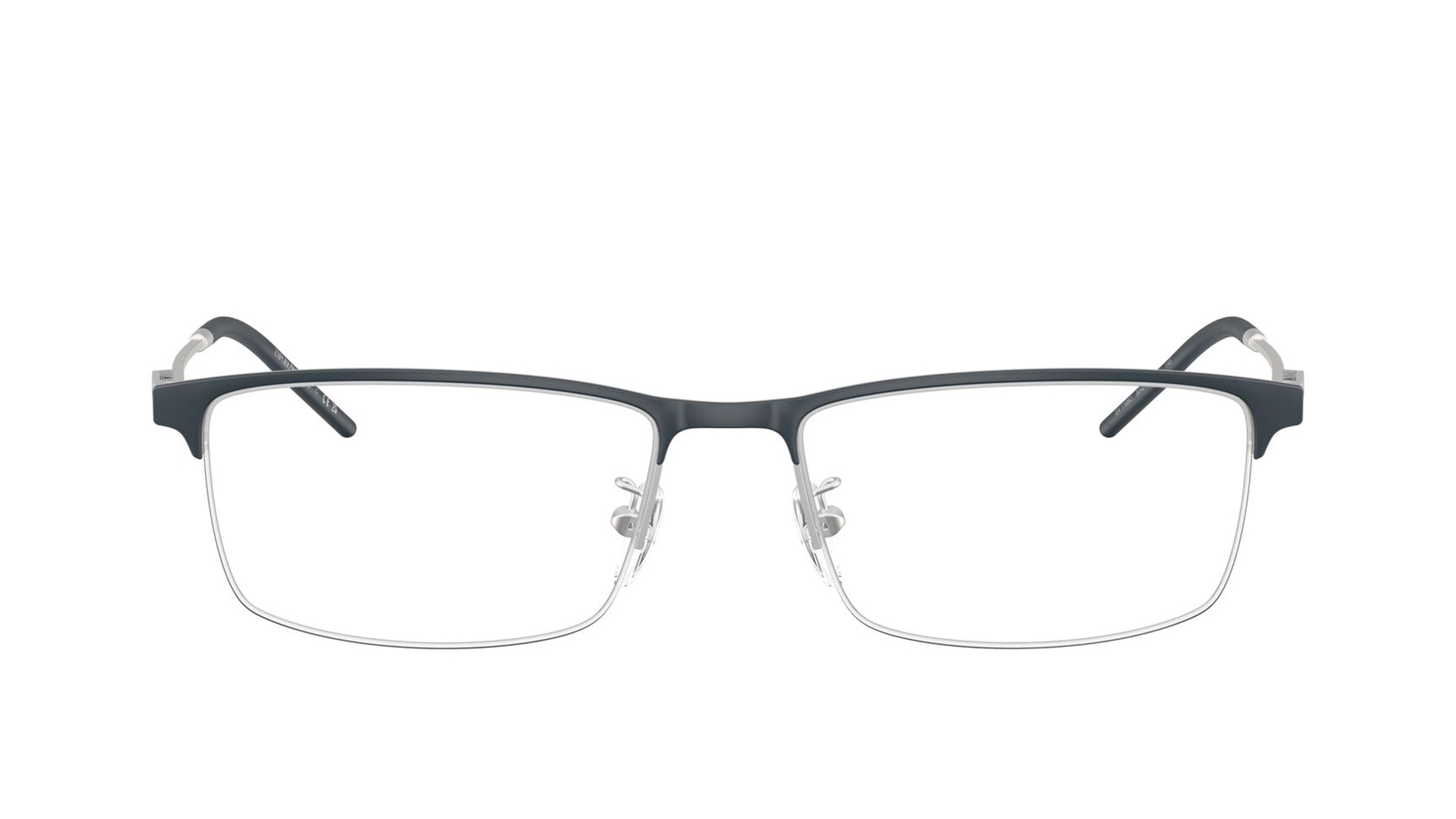 Image 1 of Black Rectangle Eyeglasses for Men from Emporio Armani Available at Titan Eye+
