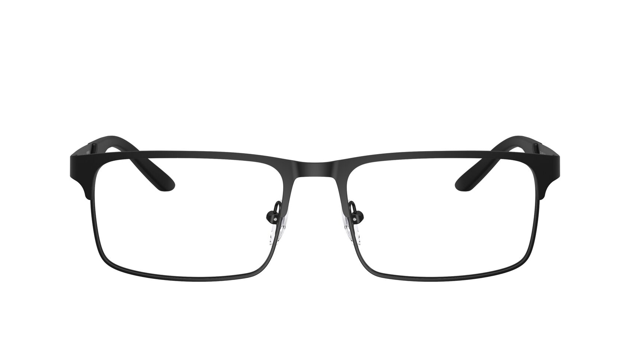Image 1 of Black Rectangle Eyeglasses for Men from Emporio Armani Available at Titan Eye+