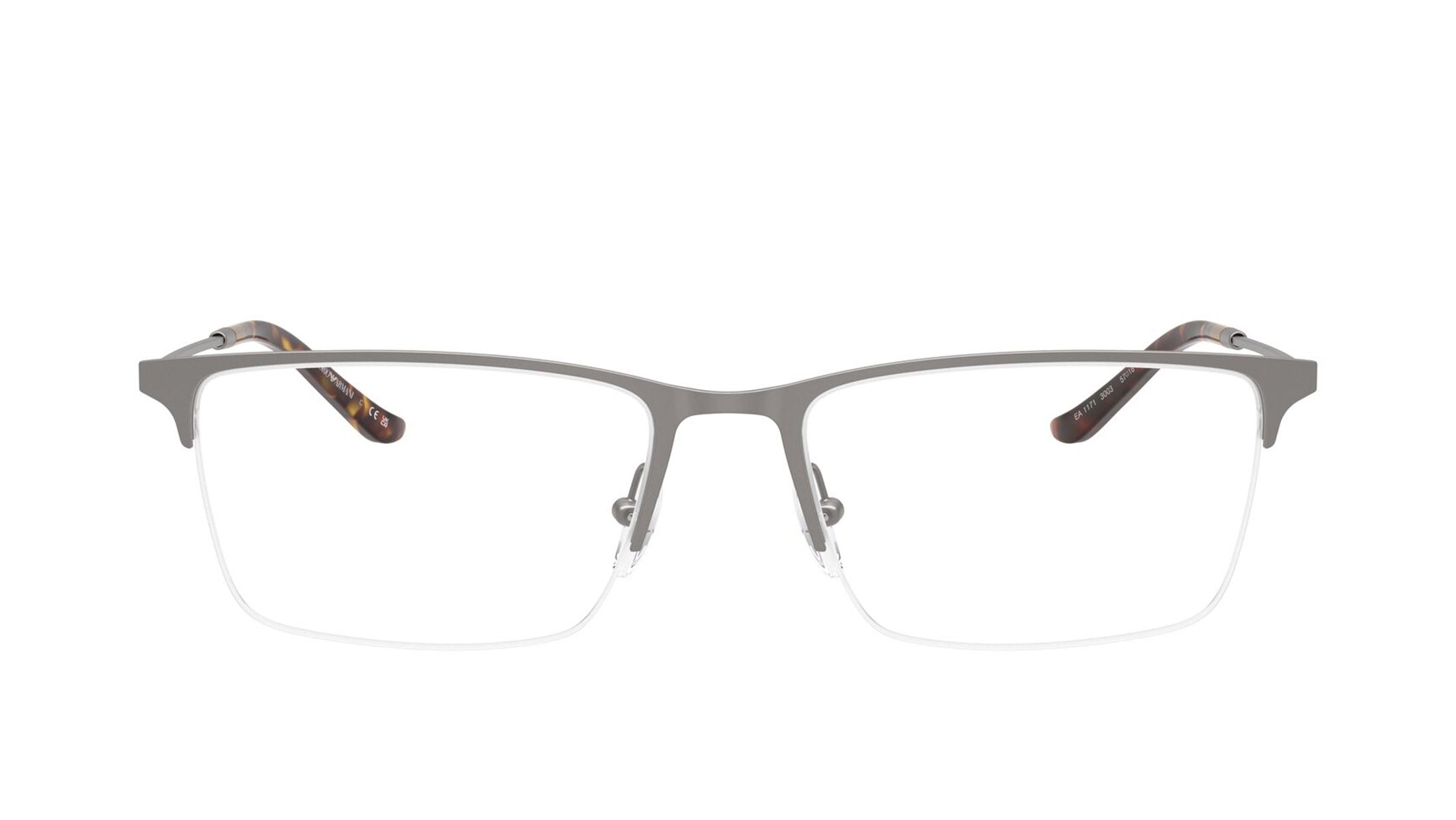 Image 1 of Grey Rectangle Eyeglasses for Men from Emporio Armani Available at Titan Eye+