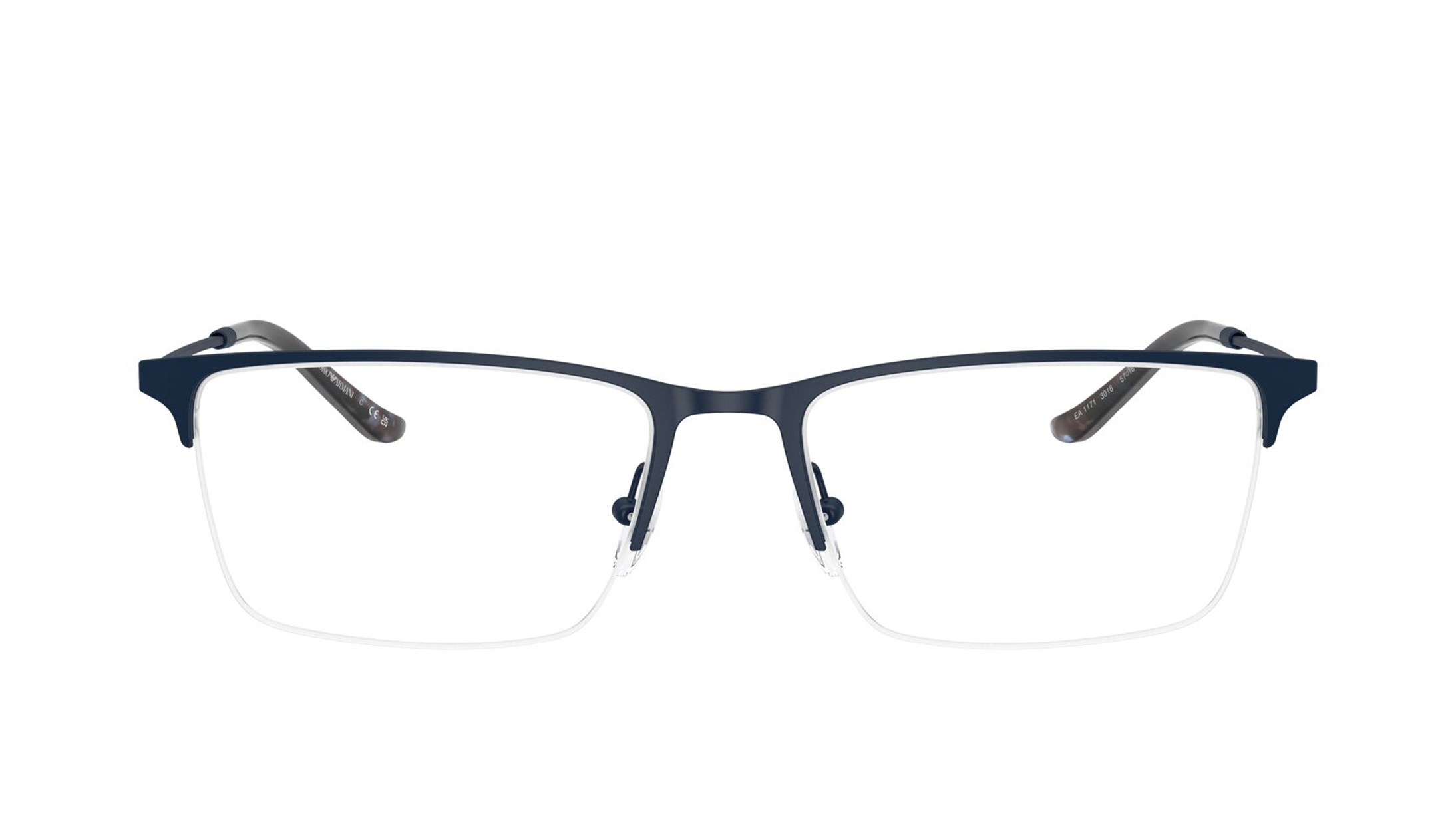 Image 1 of Blue Rectangle Eyeglasses for Men from Emporio Armani Available at Titan Eye+