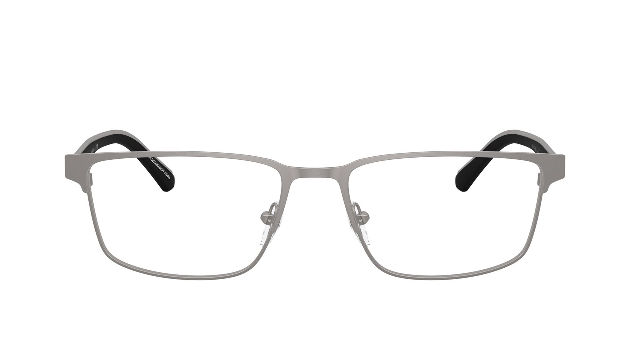 Image 1 of Grey Rectangle Eyeglasses for Men from Emporio Armani Available at Titan Eye+