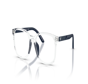 Image 2 of Transparent Pillow Eyeglasses for Men from Emporio Armani Available at Titan Eye+