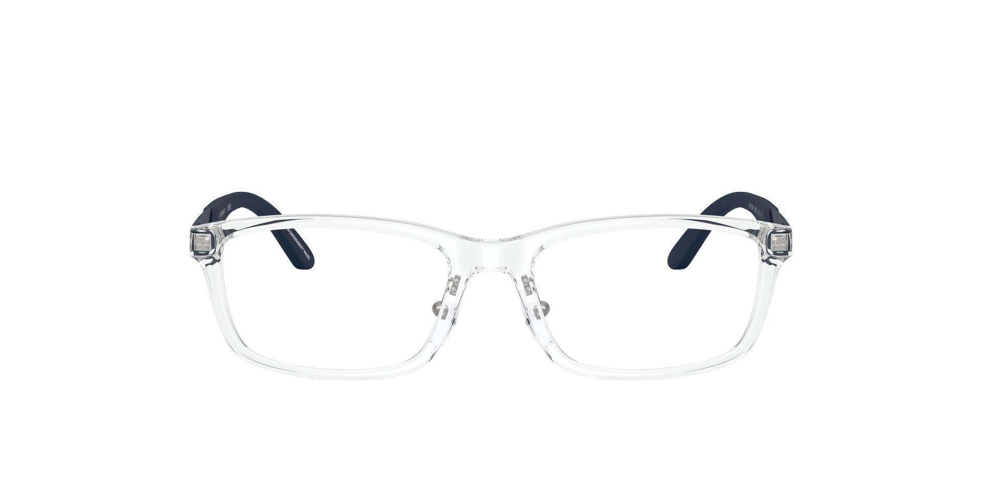 Image 1 of Transparent Rectangle Eyeglasses for Men from Emporio Armani Available at Titan Eye+