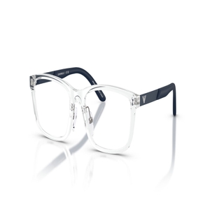Image 2 of Transparent Rectangle Eyeglasses for Men from Emporio Armani Available at Titan Eye+