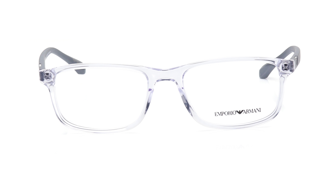 Image 1 of Black Rectangle Eyeglasses for Women from Emporio Armani Available at Titan Eye+