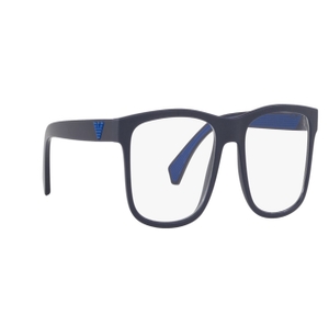 Image 2 of Blue Rectangle Eyeglasses for Men from Emporio Armani Available at Titan Eye+