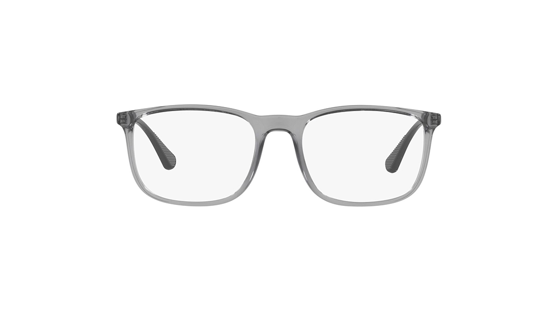 Image 1 of Grey Square Eyeglasses for Men from Emporio Armani Available at Titan Eye+