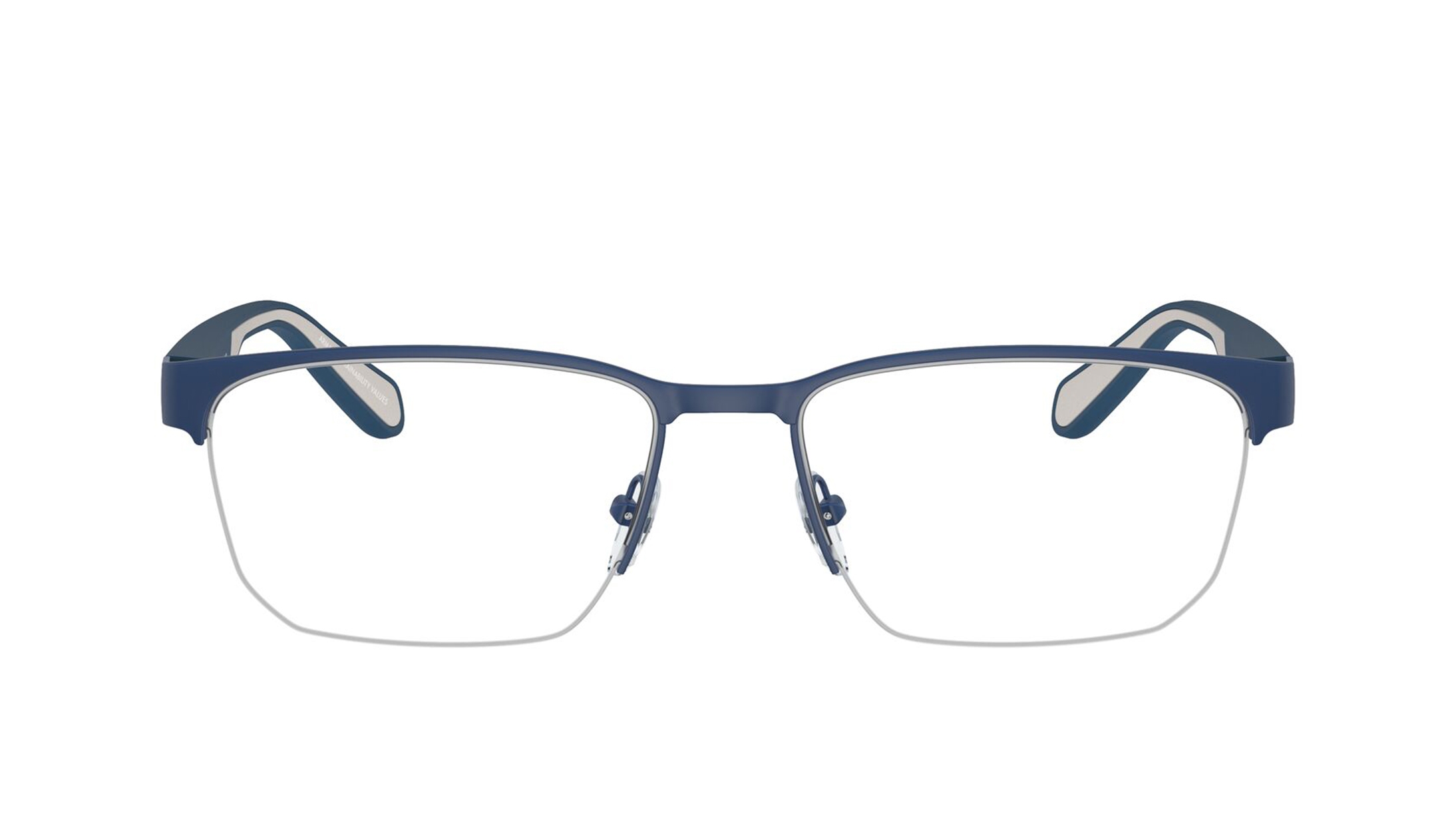 Image 1 of Blue Rectangle Eyeglasses for Men from Emporio Armani Available at Titan Eye+