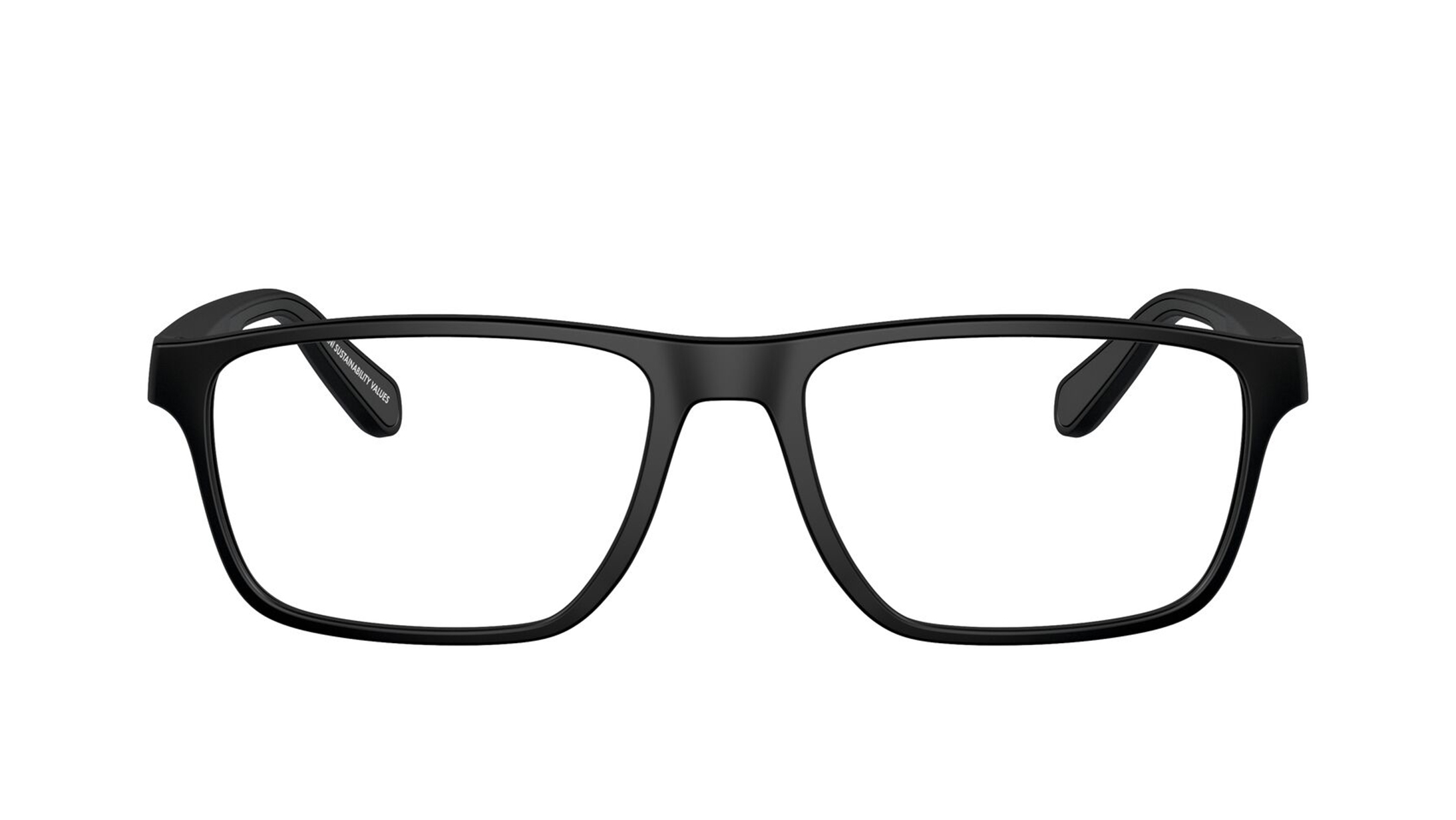 Image 1 of Black Rectangle Eyeglasses for Men from Emporio Armani Available at Titan Eye+