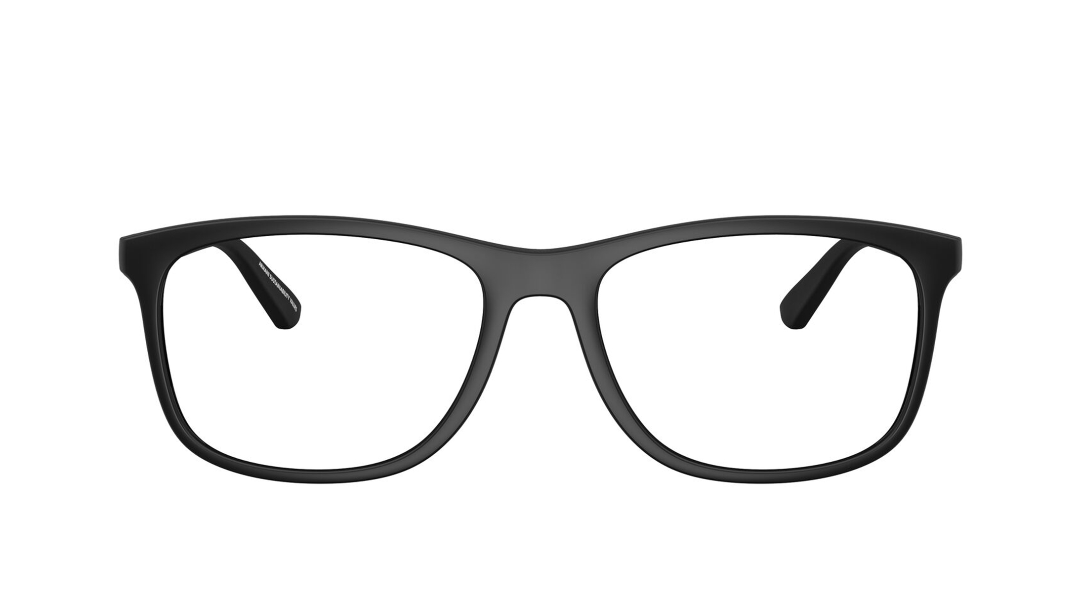Image 1 of Black Rectangle Eyeglasses for Men from Emporio Armani Available at Titan Eye+