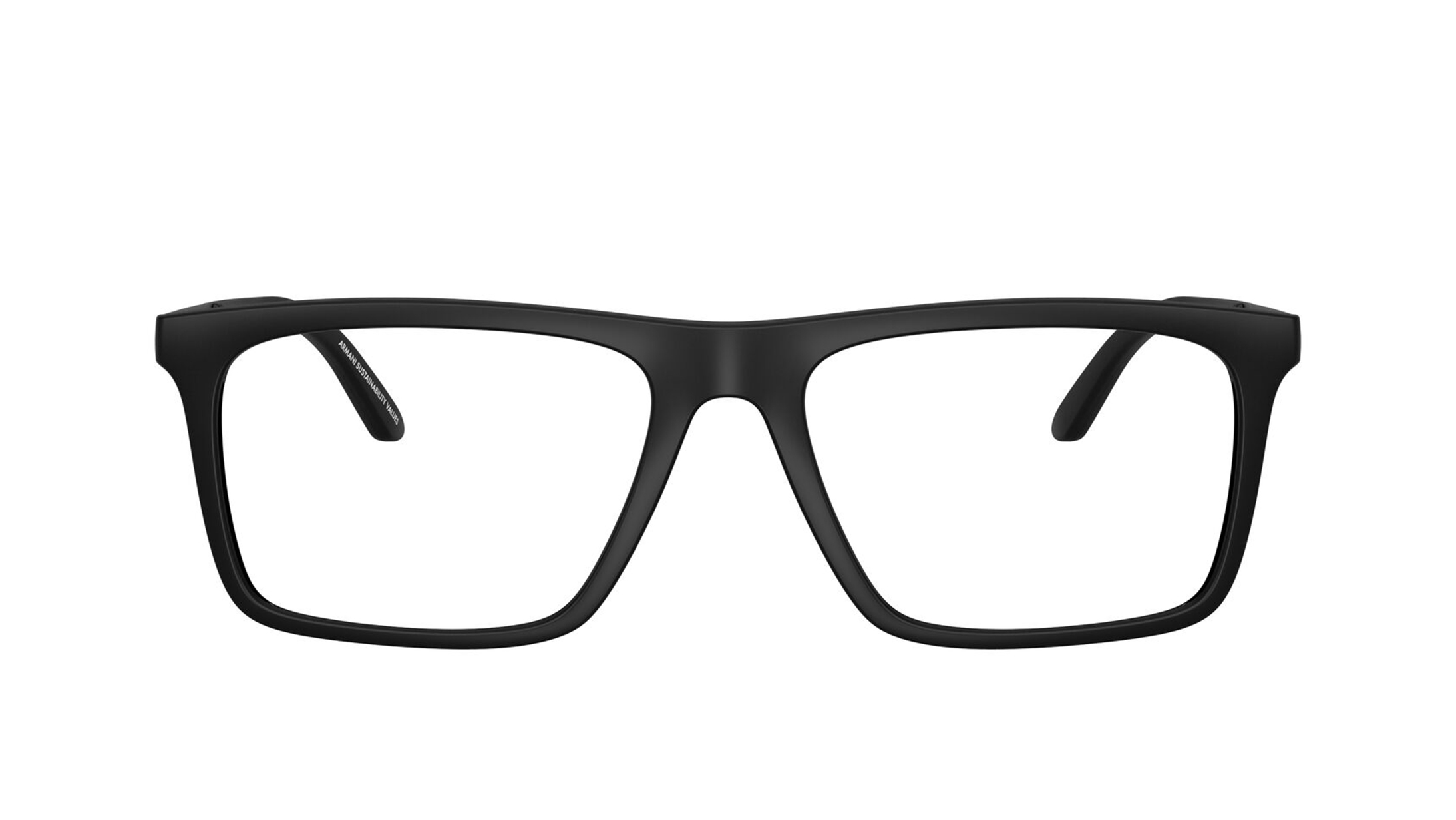 Image 1 of Black Square Eyeglasses for Men from Emporio Armani Available at Titan Eye+