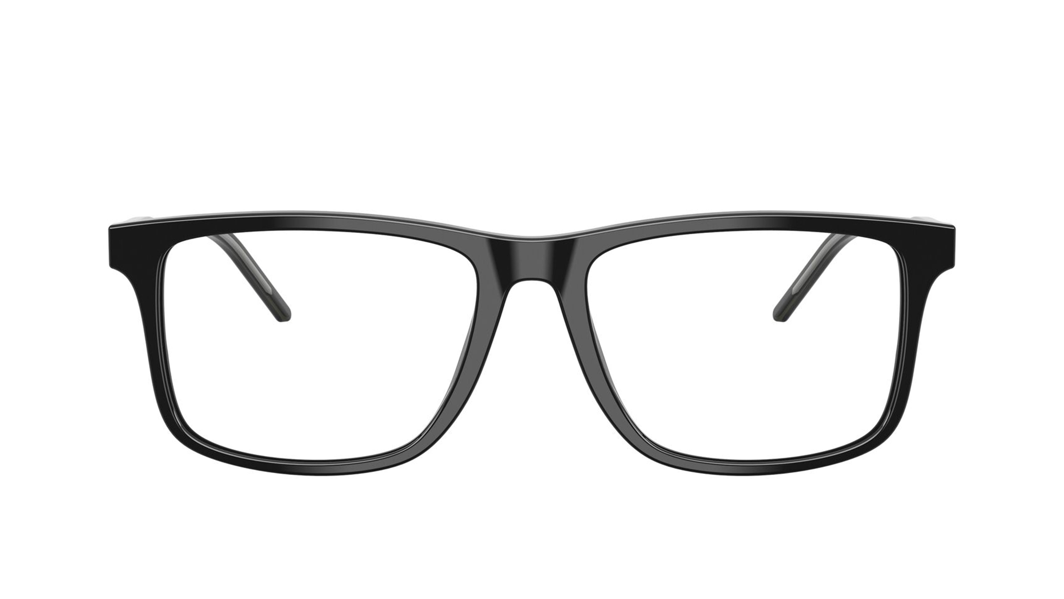 Image 1 of Black Square Eyeglasses for Men from Emporio Armani Available at Titan Eye+