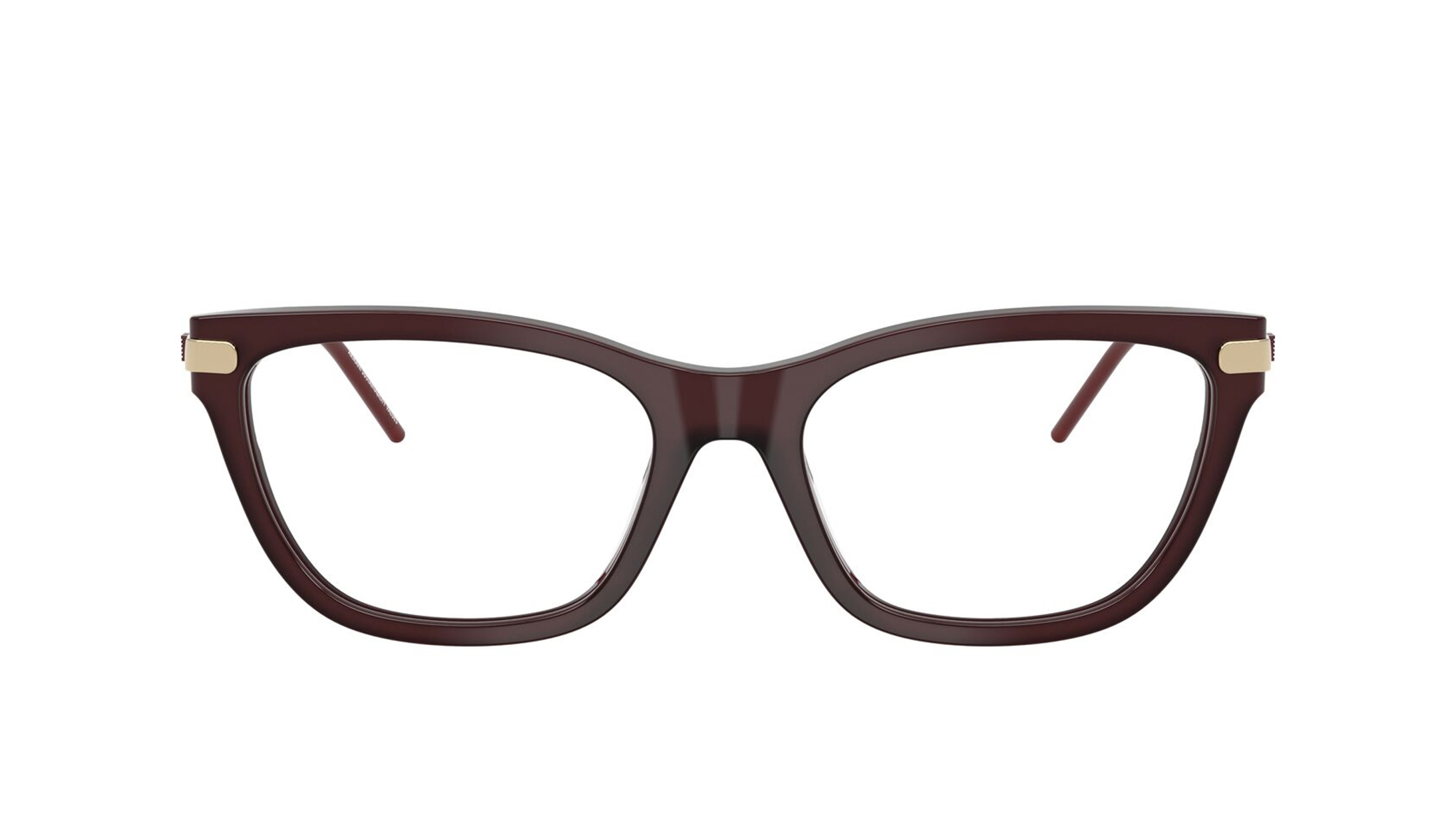 Image 1 of Maroon CatEye Eyeglasses for Women from Emporio Armani Available at Titan Eye+