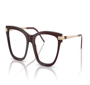 Image 2 of Maroon CatEye Eyeglasses for Women from Emporio Armani Available at Titan Eye+