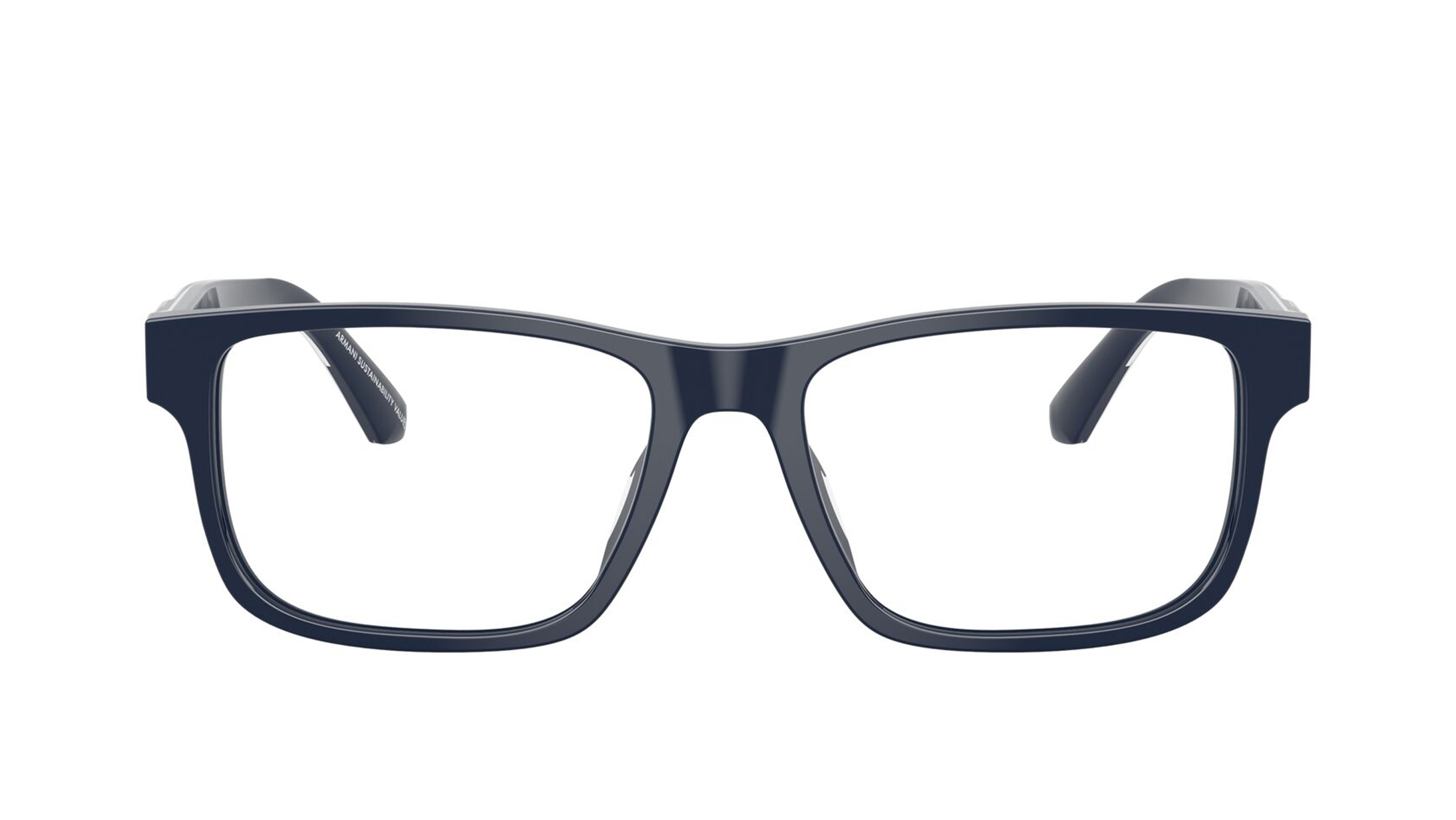 Image 1 of Blue Rectangle Eyeglasses for Men from Emporio Armani Available at Titan Eye+