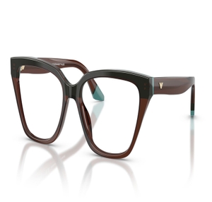 Image 2 of Brown CatEye Eyeglasses for Women from Emporio Armani Available at Titan Eye+