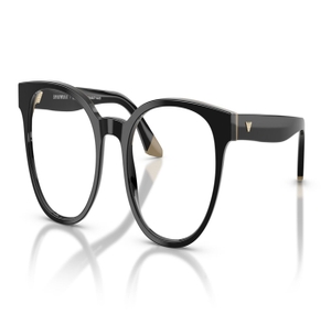 Image 2 of Black Round Eyeglasses for Women from Emporio Armani Available at Titan Eye+