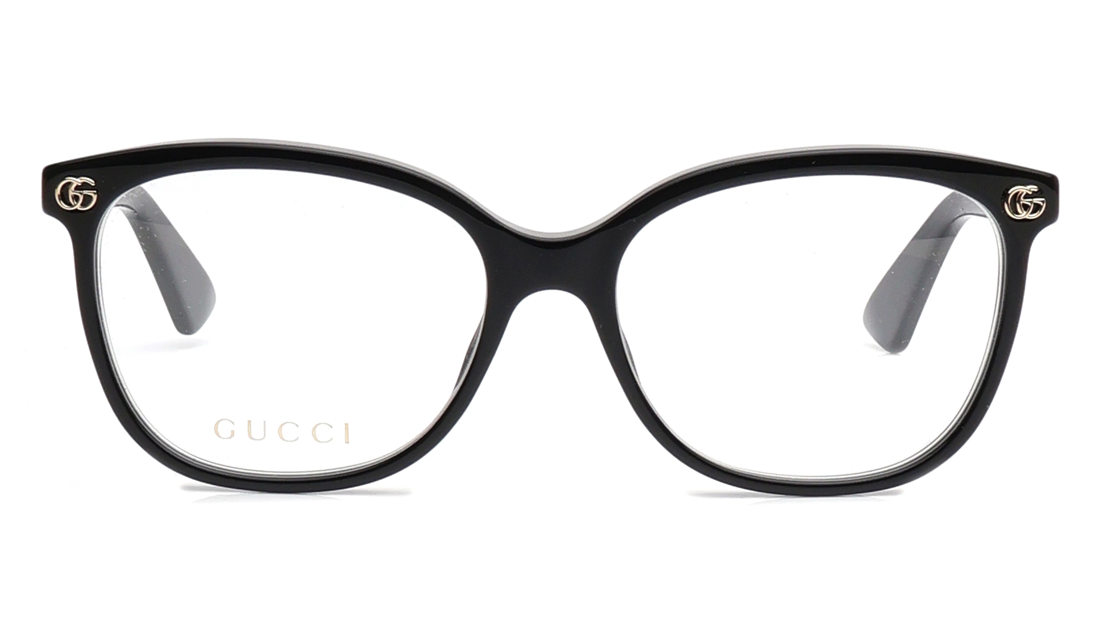 Image 1 of Black CatEye Eyeglasses for Women from Gucci Available at Titan Eye+