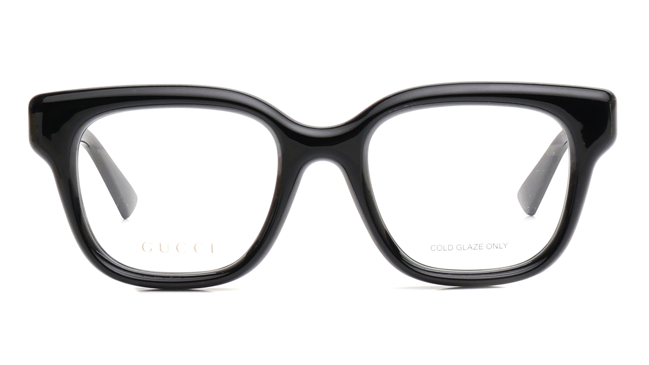 Image 1 of Black Square Eyeglasses for Women from Gucci Available at Titan Eye+