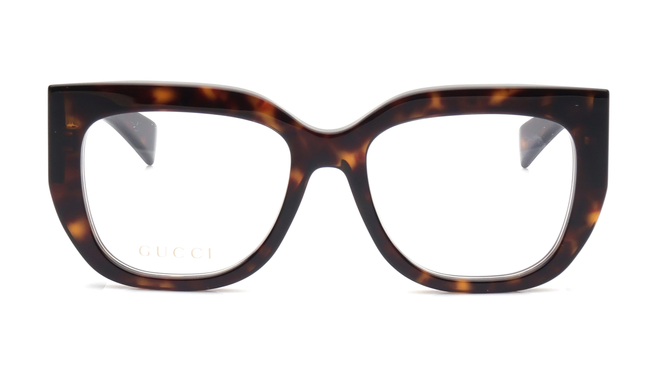 Image 1 of Havana Butterfly Eyeglasses for WoMen from Gucci Available at Titan Eye+