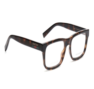 Image 2 of Havana Rectangle Eyeglasses for Men from Gucci Available at Titan Eye+