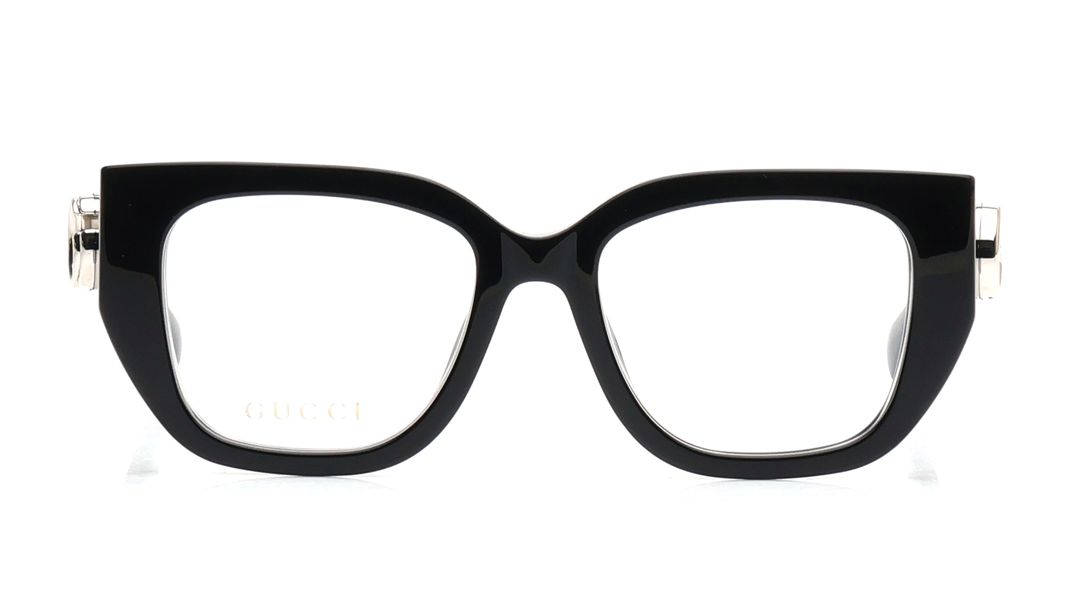 Image 1 of Black Butterfly Eyeglasses for Women from Gucci Available at Titan Eye+
