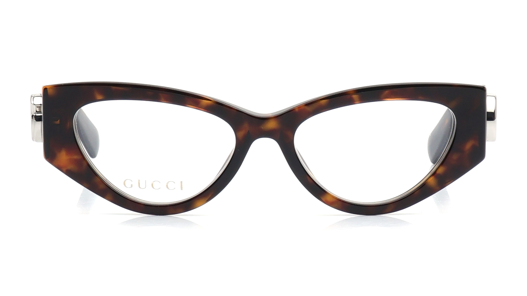 Image 1 of Havana CatEye Eyeglasses for Women from Gucci Available at Titan Eye+