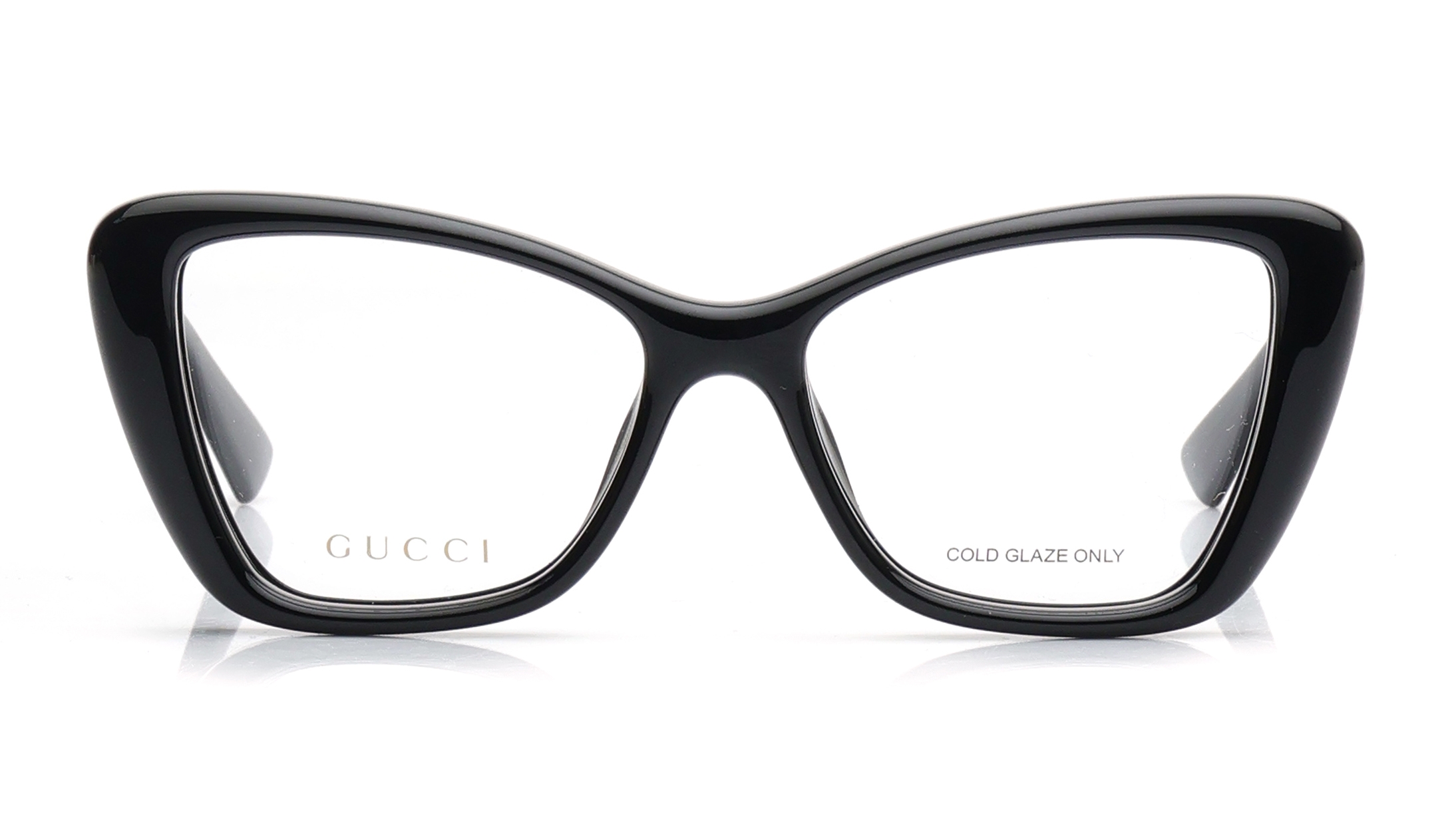Image 1 of Black CatEye Eyeglasses for Women from Gucci Available at Titan Eye+