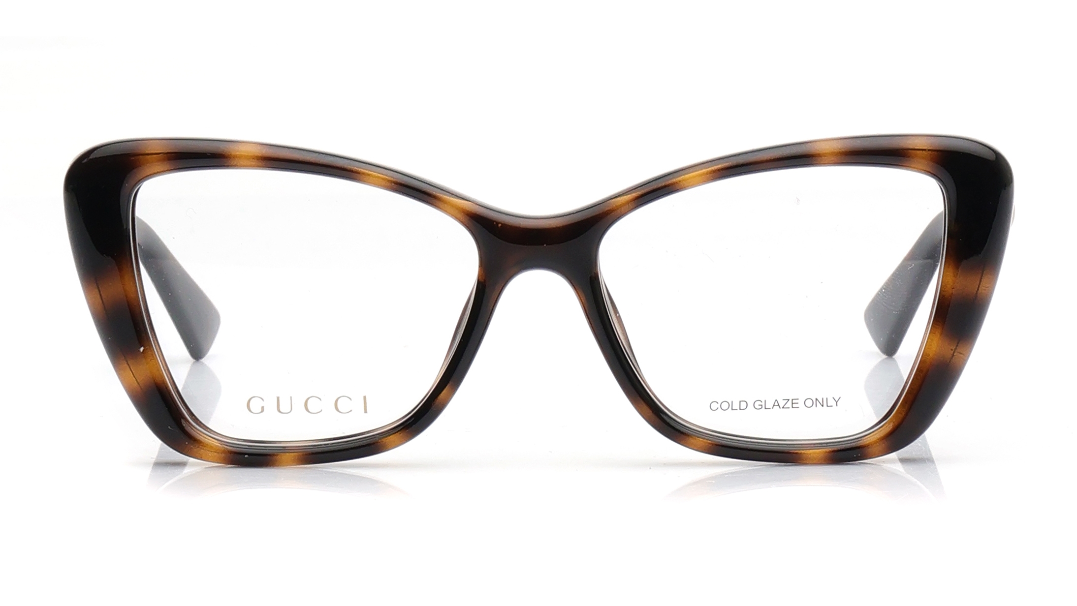 Image 1 of Havana CatEye Eyeglasses for Women from Gucci Available at Titan Eye+
