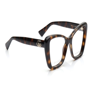 Image 2 of Havana CatEye Eyeglasses for Women from Gucci Available at Titan Eye+
