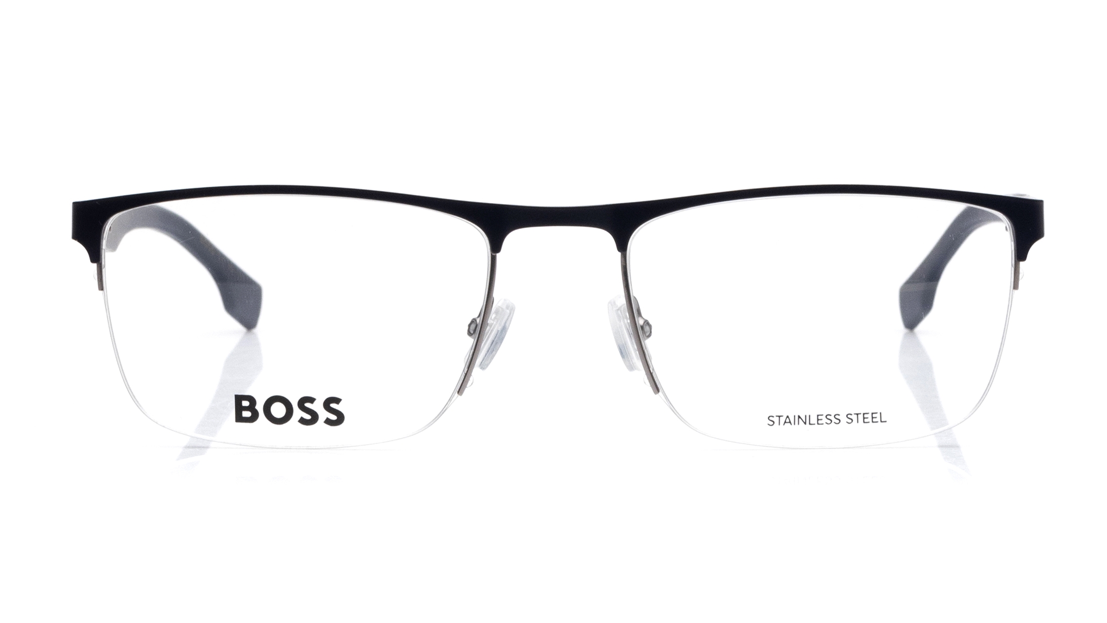 Image 1 of Blue Rectangle Eyeglasses for Men from Hugo Boss Available at Titan Eye+