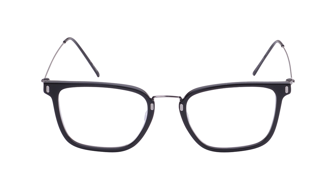 Image 1 of Black Wayfarer Eyeglasses for Men and Women from Zefr Available at Titan Eye+