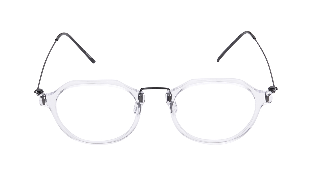 Image 1 of White Geometric Eyeglasses for Men and Women from Zefr Available at Titan Eye+