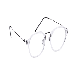 Image 2 of White Geometric Eyeglasses for Men and Women from Zefr Available at Titan Eye+