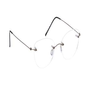 Image 2 of Blue Oval Eyeglasses for Women from Zefr Available at Titan Eye+