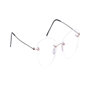 Image 2 of Black Oval Eyeglasses for Women from Zefr Available at Titan Eye+