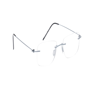 Image 2 of Blue Rectangle Eyeglasses for Men and Women from Zefr Available at Titan Eye+