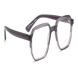 Image 2 of Grey Geometric Eyeglasses for Men and Women from Zefr Available at Titan Eye+