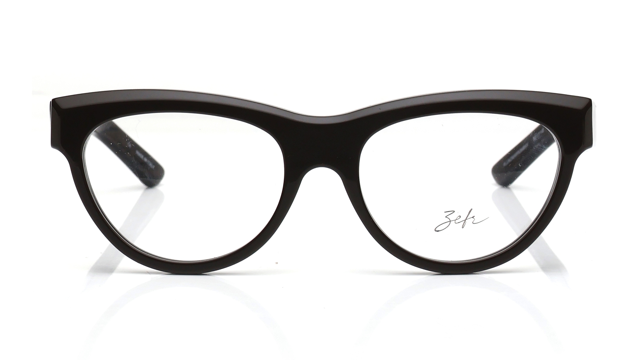 Image 1 of Black CatEye Eyeglasses for Women from Zefr Available at Titan Eye+